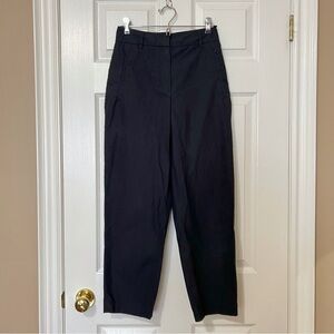 Aritzia Wilfred High-Waisted Jallade Cotton Trouser Pants in Black - Sz 2